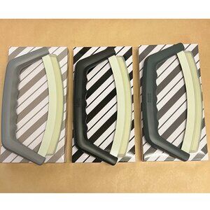 Kuhn Rikon Mezzaluna Knives SET OF 3 & Gift Boxes GRAY TONES NEW